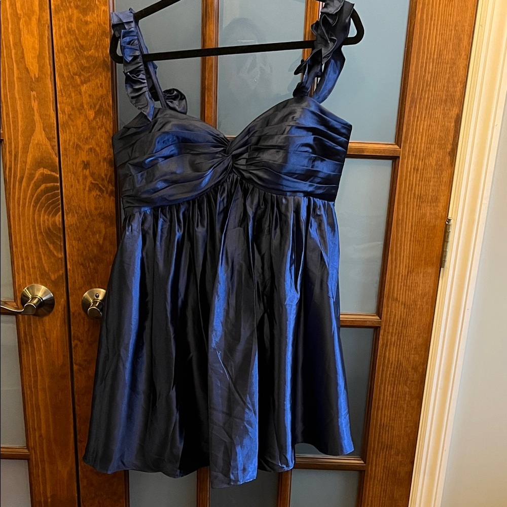 Chic Midnight Blue Mini Dress